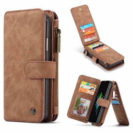 #CaseMe iPhone XR Magnetic Detachable 2 in 1 Zipper Wallet Case