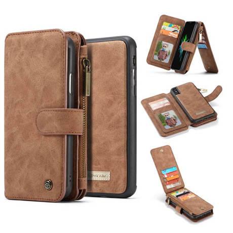 #CaseMe iPhone XS Magnetic Detachable 2 in 1 Zipper Wallet Case