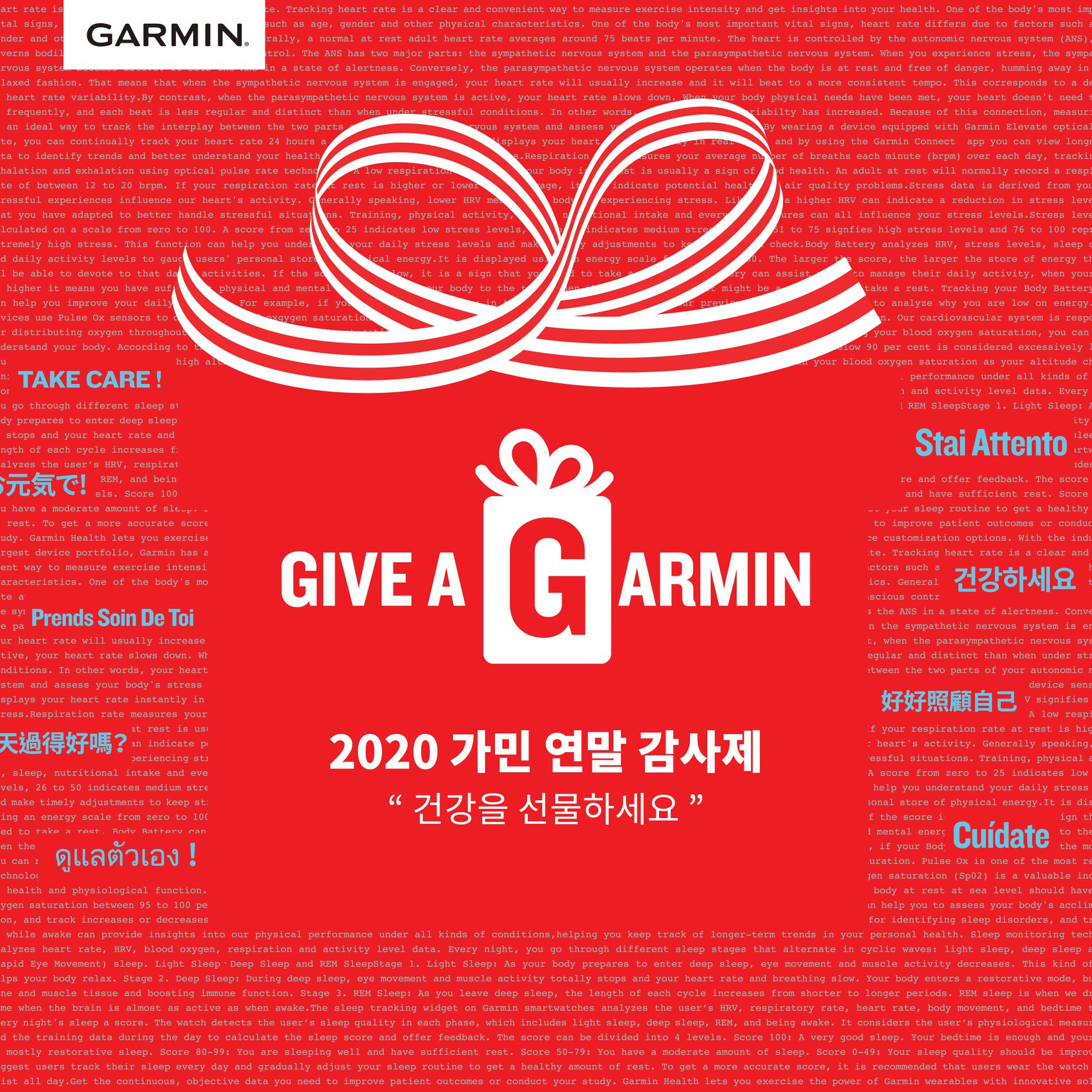 2020 가민 연말 감사제 Give a Garmin