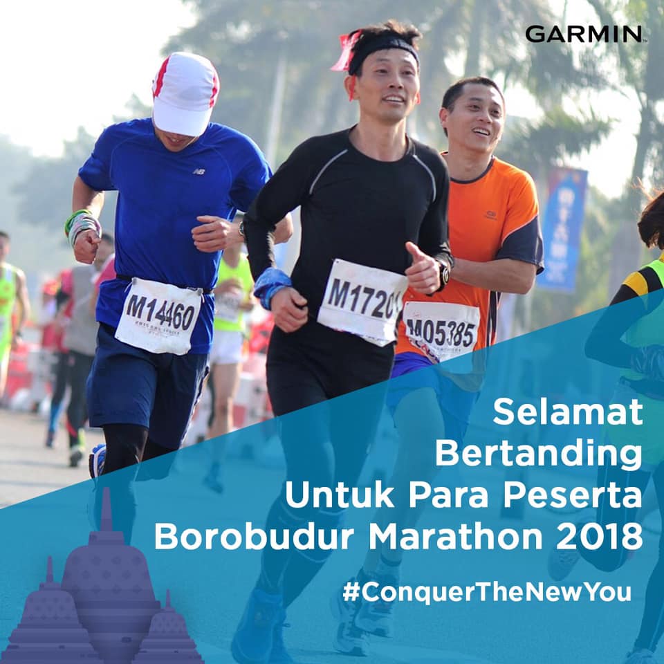 Good luck untuk semua peserta Borobudur Marathon 2018 besok. Siapkan Garmin watch kamu dan jangan lupa untuk tetap pantau denyut jantung secara berkala selama berlari. #GarminID...