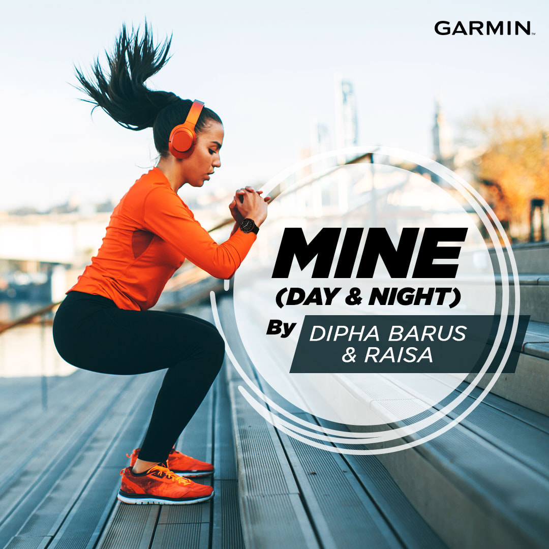 Temani pagi mu dengan lagu yang mulai dengan perlahan di 48 BPM, lalu naikan di pertengahan ke 96 BPM dengan Mine (Day & Night) by Dipha Barus & Raisa . #GarminPlaylist