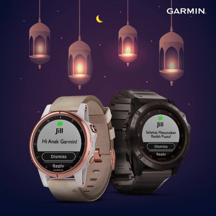 Ramadan penuh kebaikan sudah kembali. Selamat menjalankan ibadah puasa bagi #AnakGarmin yang merayakan! #GarminCommunity