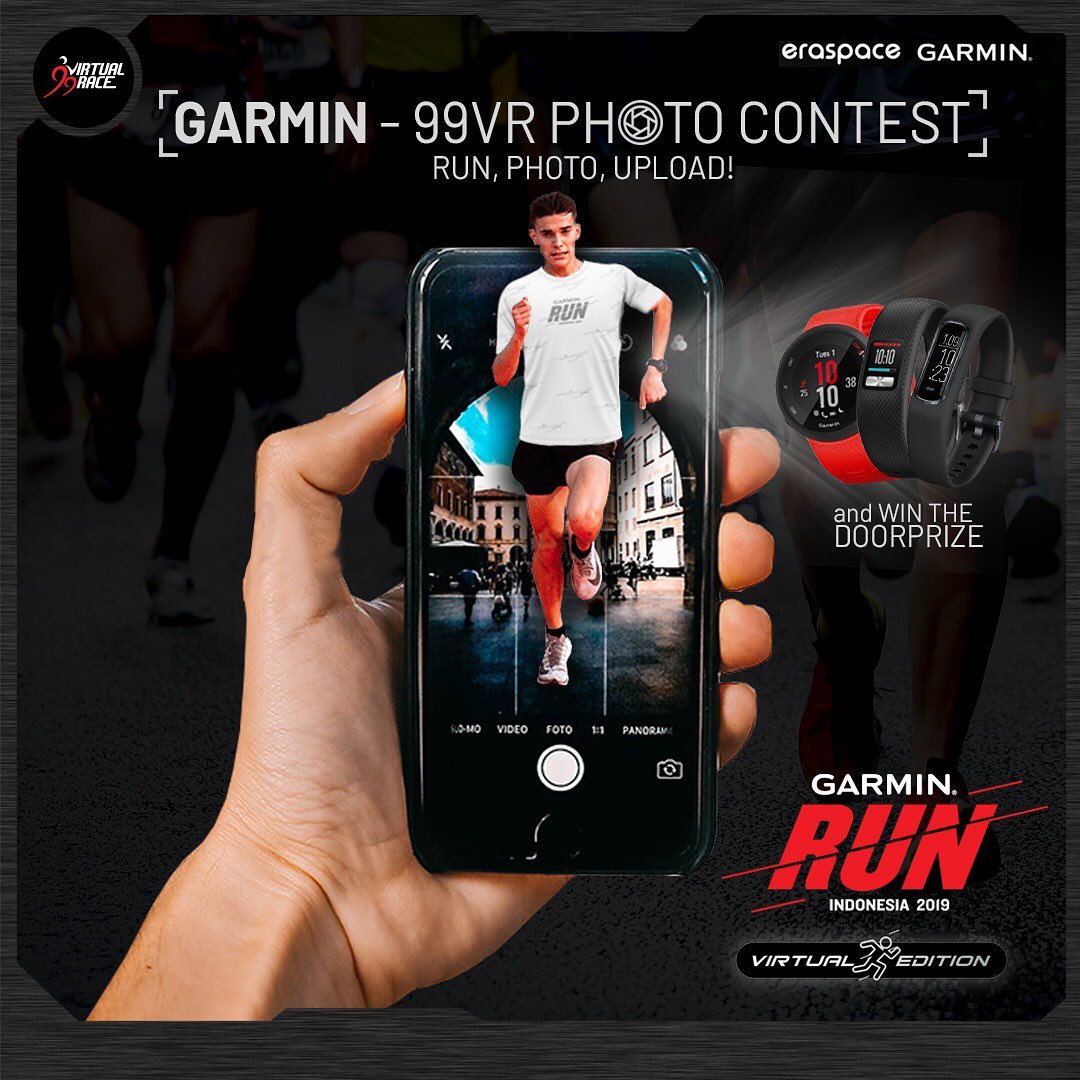 #AnakGarmin, pasti mau dong dapetin Garmin FR 45, Vivofit 4 atau Vivosmart 4? Yuk, join GARMIN - 99VR Photo Contest 2019! Caranya: