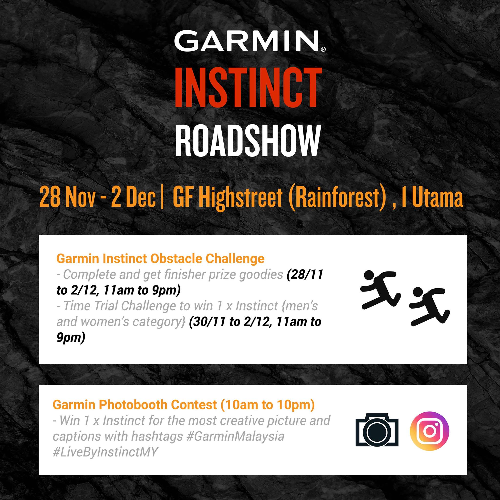 We are all ready for tomorrow's Garmin Instinct Roadshow! Exciting events and promotion waiting for you! 