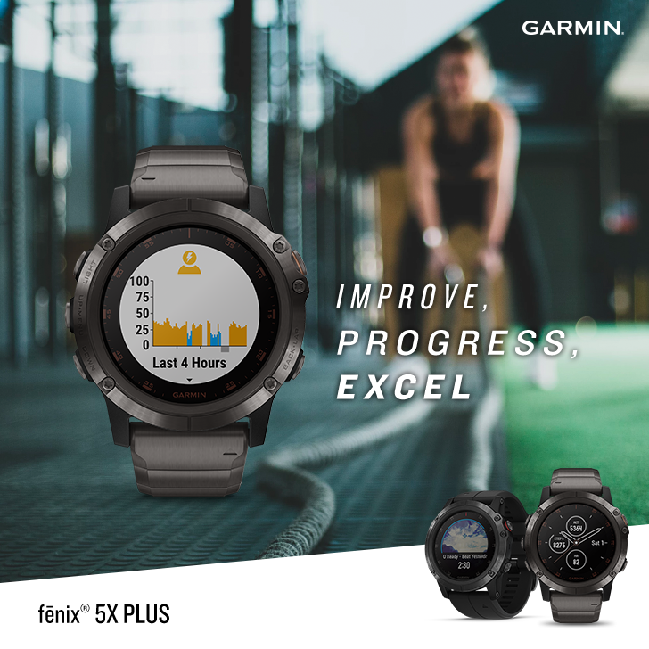 Don’t just workout without an aim, improve through your workouts more effectively with the Garmin fēnix 5x Plus.  Every watch is equipped with sophisticated training features to help you effectively monitor your form and performance. You may also download advanced workouts and training plans with the help of Garmin Connect. Workout’s are always better with Garmin....