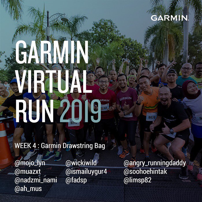 Congratulations to our week 4 winners of the Garmin Virtual Run! Thank you all for participating and making this a successful event for week 4. Kindly PM us with the following details to redeem your prize: 1. Full name