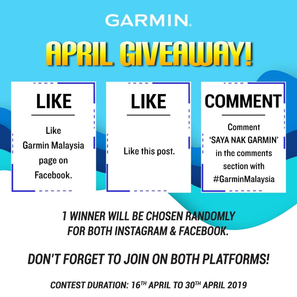 ITS GARMIN APRIL GIVEAWAY TIME!!! STEP 1