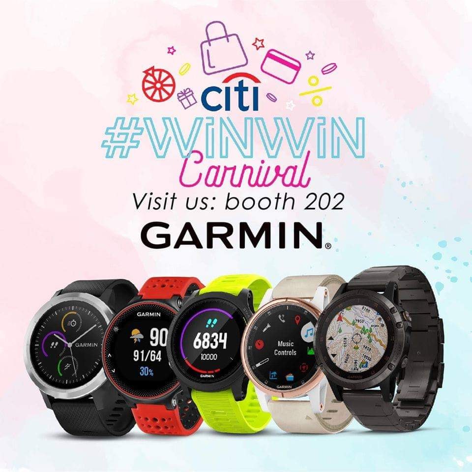 Weekend shopping at Citibank WINWIN Carnival FAIR. Up to 27% off for selected model! Of course, the latest fenix 6 series is available there too (sorry no discount for this😂)