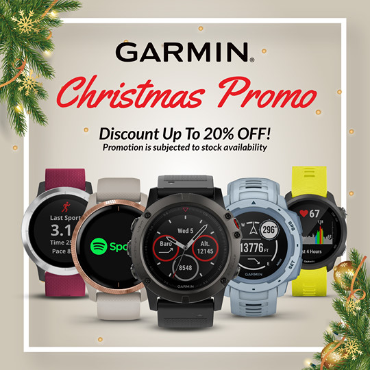 The spirit of giving is in the air for the most wonderful time of the year. Enjoy up to 20% off your favourite Garmin models when you shop from 18 - 31 December 2019 at our authorised Garmin dealers now at AECO! Fill your carts for the holidays at: www.tomtop.com *Terms and conditions apply....