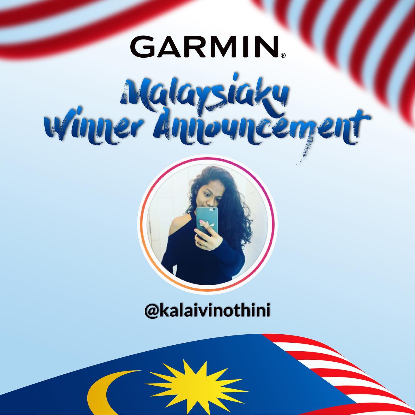 Here's our winner for Garmin Malaysiaku Contest!