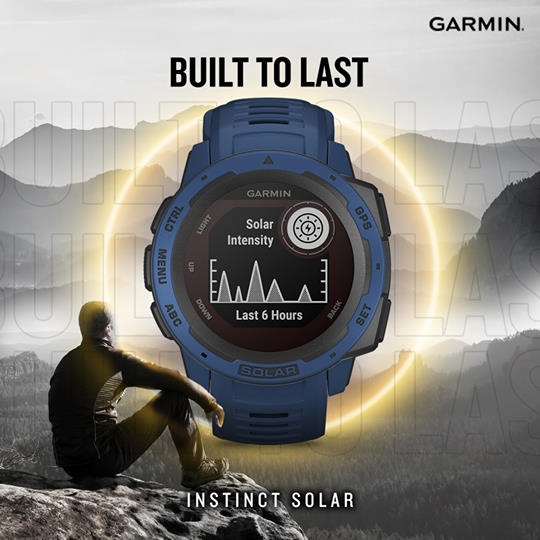 Power up with the Garmin Instinct Solar, a rugged GPS smartwatch with solar charging abilities to help you do what you love that much longer! 