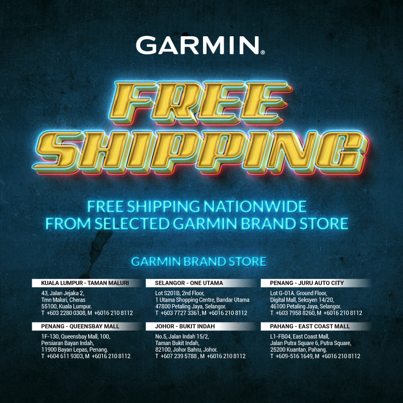 Enjoy nationwide free shipping from selected Garmin brand stores! Just give us a call to place your order and purchase from our selected brand stores via: