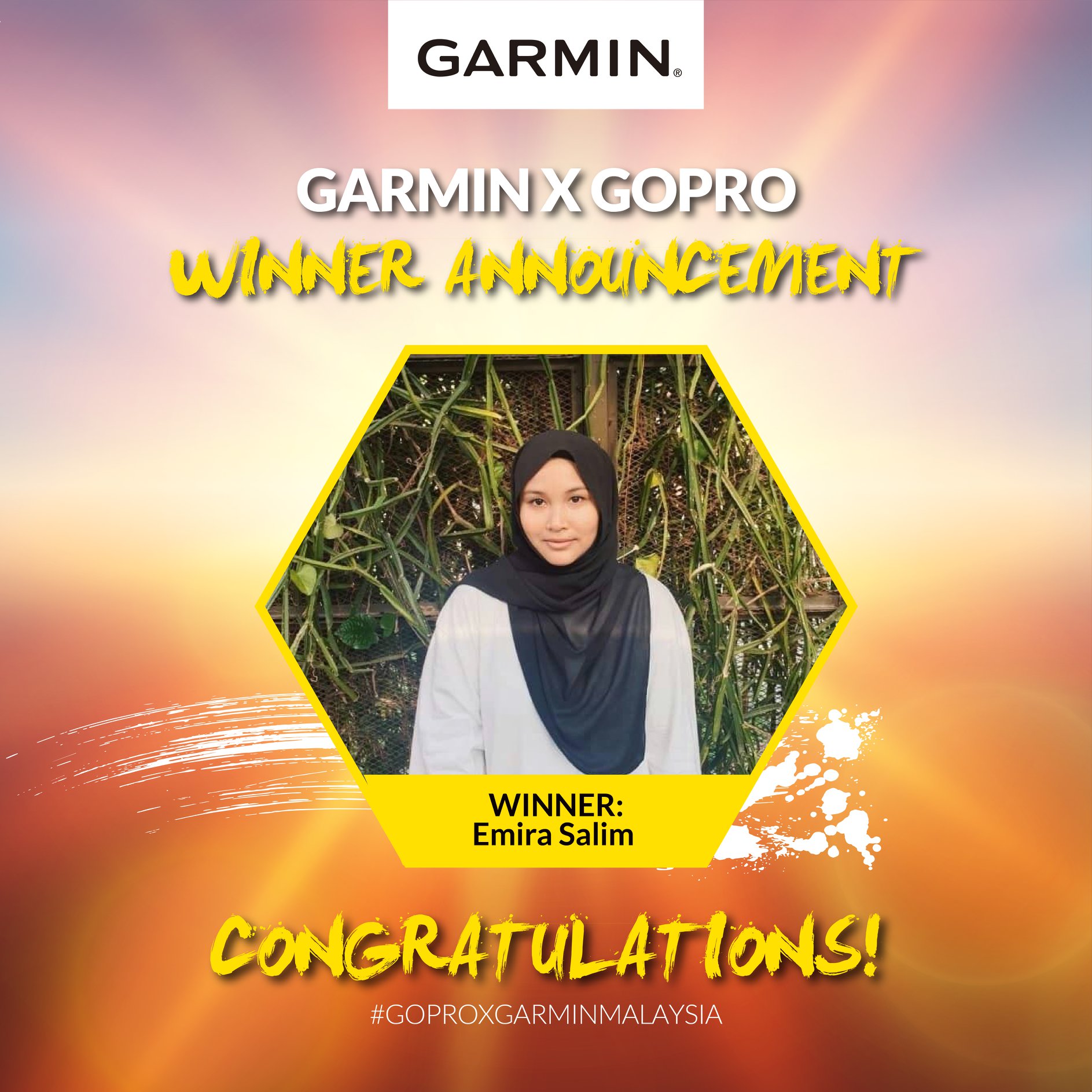 Congratulations to the Garmin X GoPro winner! Kindly DM us with the following details for prize redemption purposes: