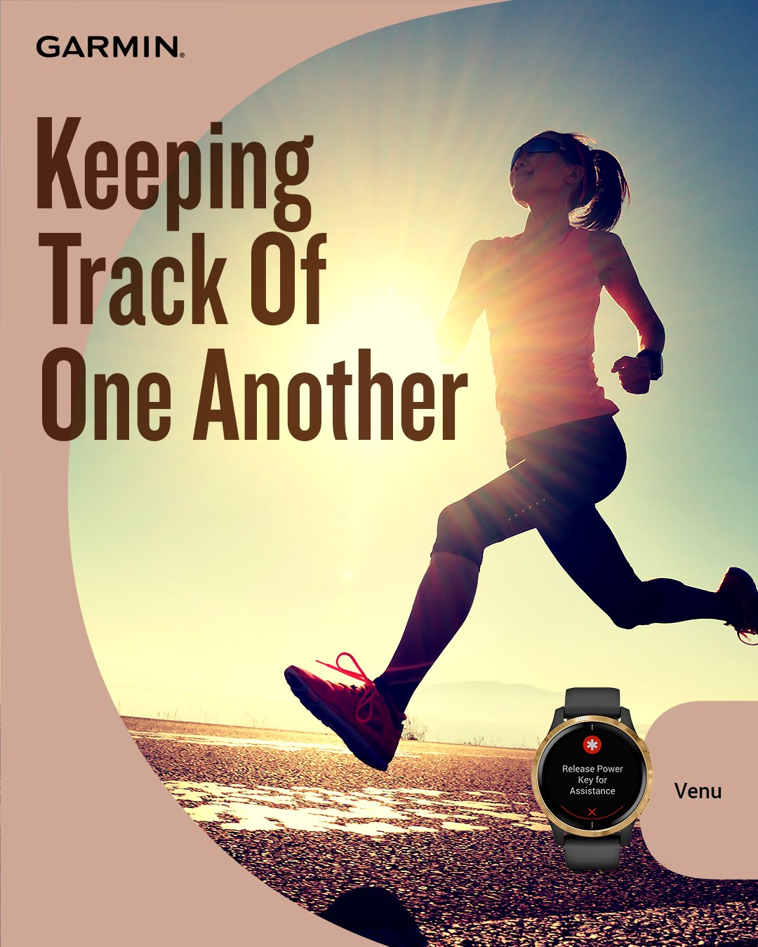 Be fearless in achieving your physical milestones when you’re back outdoors again. When paired with your phone, you may trigger Venu’s incident detection feature to your pre-set contact within a bluetooth range of your watch and phone, if an incident should occur. 