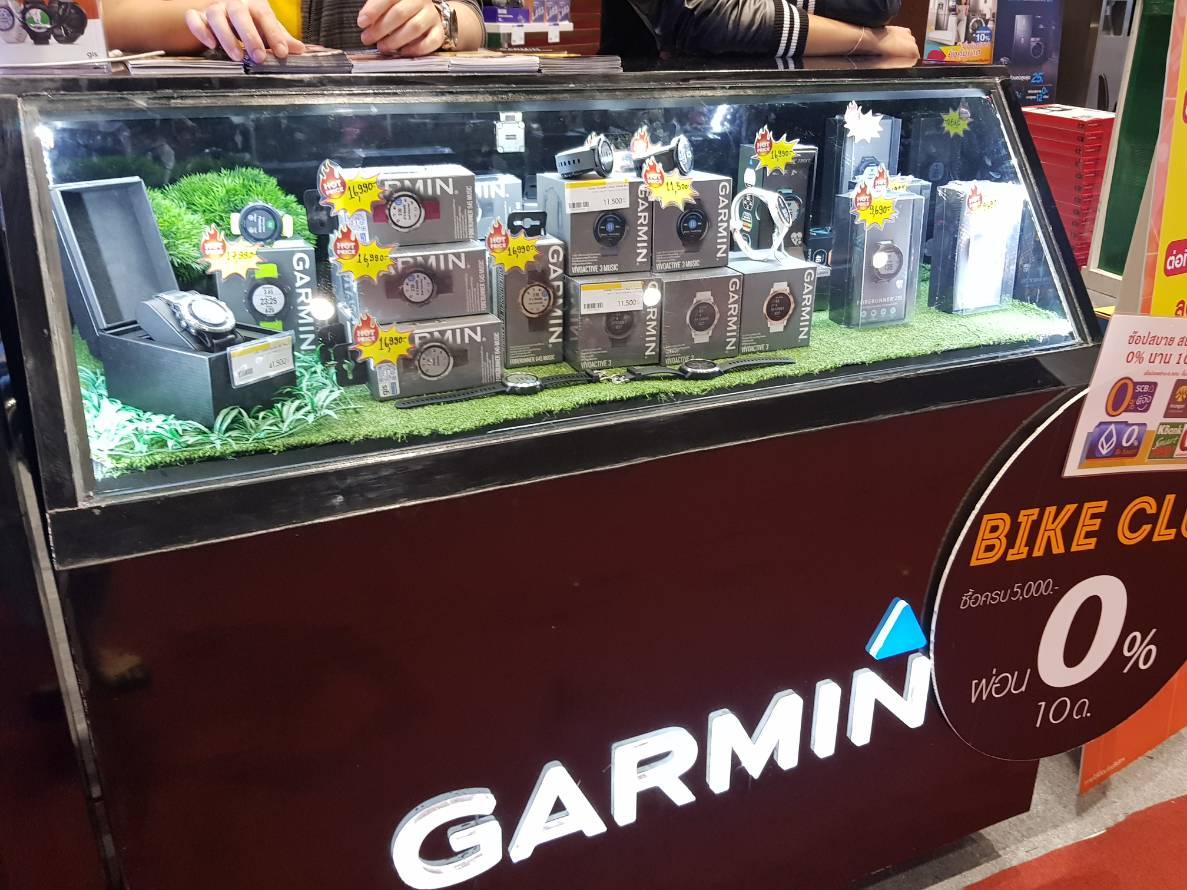 พบกับ Garmin ในงาน Commart 2018 ได้ที่  ร้าน Bike Club บริเวณ ประตูทางออก Plenary Hall (zone Homepro)...