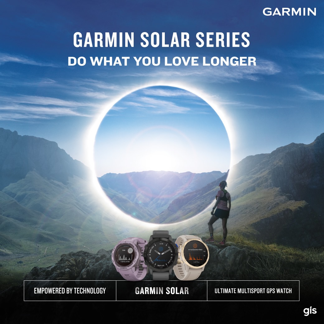 ☀️Garmin Fenix 6 Solar & Instinct Solar Series รุ่นพิเศษ สองรุ่น สองสไตล์ กับเทคโนโลยีโซลาร์สุดล้ำ ใช้พลังงานจากแสงอาทิตย์ช่วยยืดอายุการใช้งานให้คุณสามารถสนุกกับกิจกรรมที่รักได้ยาวนานขึ้น มาพร้อมกับสีใหม่ที่ตอบสนองความเป็นตัวคุณได้มากขึ้น .