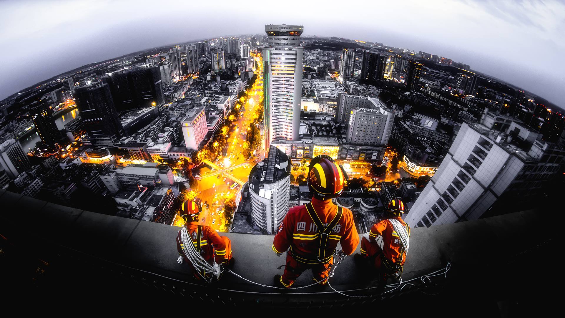 Scene: The front line firefighters in Sichuang Province,China