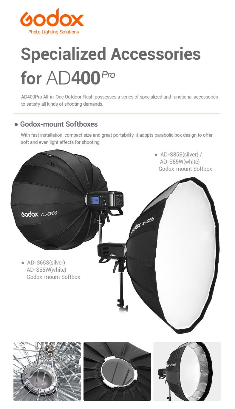 Introducing the specialized Accessories for Godox AD400Pro: