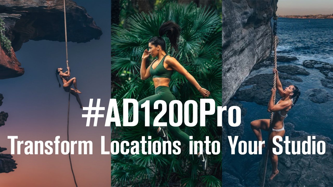 A professional photography studio should be pretty expensive for rent. With #AD1200Pro, you can transform any location into your own studio. This time photographer Aries Tao took #AD1200Pro outdoors to shoot for one whole day. Check out this video to see how it was done.