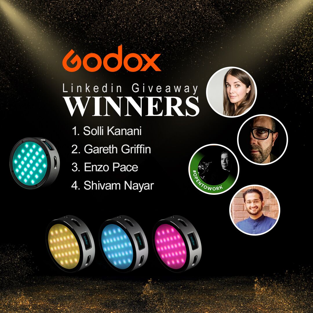 Winner announcement of Godox Linkedin R1 Giveaway!