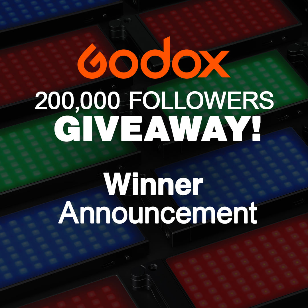 Winner announcement of Godox Facebook M1 Giveaway! Congratulations to @William Thomas Sawyer @Francesco Trozzi