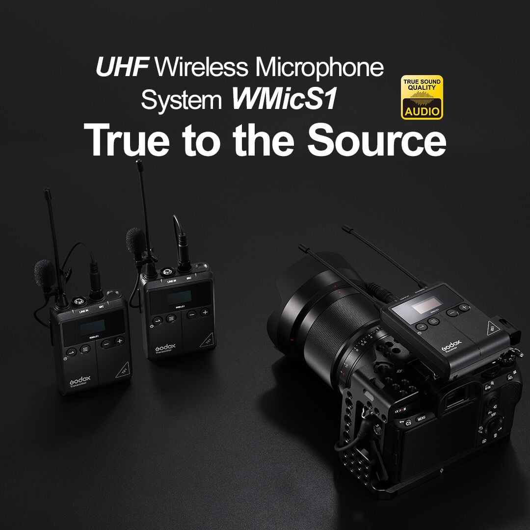 We are excited to announce that Godox has released its first brand new Microphone, UHF Wireless Microphone System #WMicS1: