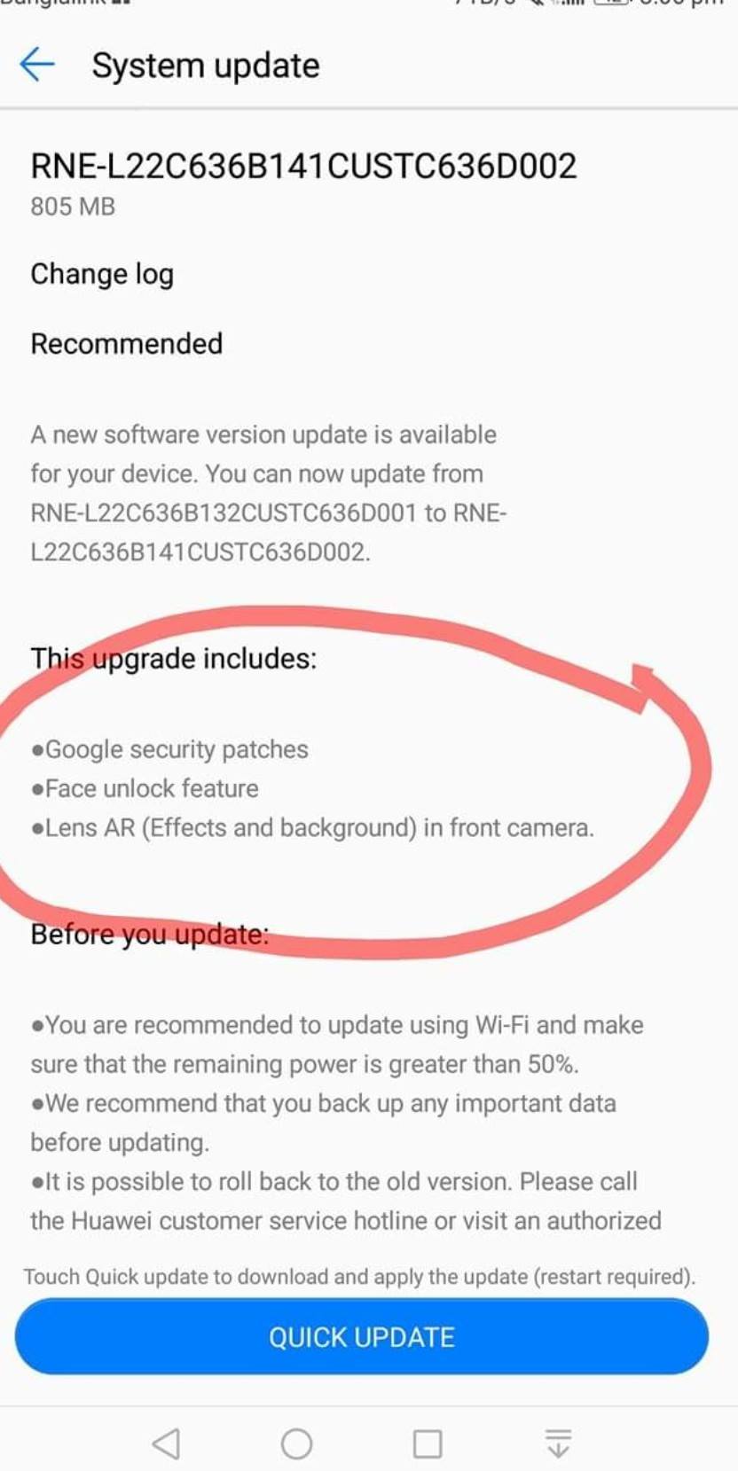 New update is available now