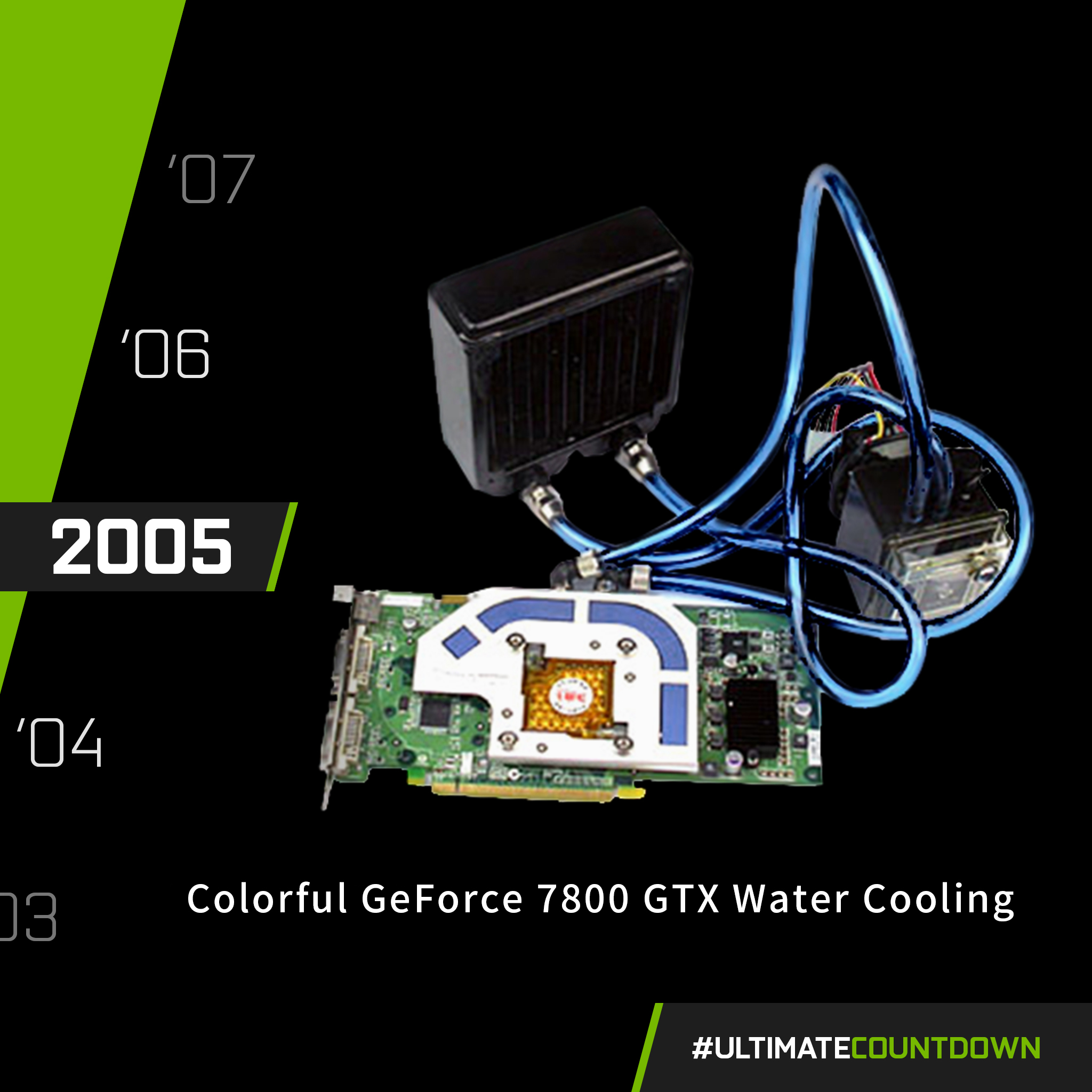 Back in 2005, COLORFUL released its first water cooling graphics card – 7800 GTX.