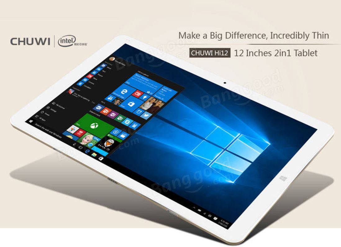 Chuwi Hi12 Stylus Intel Z8350 Quad Core 1.84GHz 12 Inch Dual Boot Tablet. 