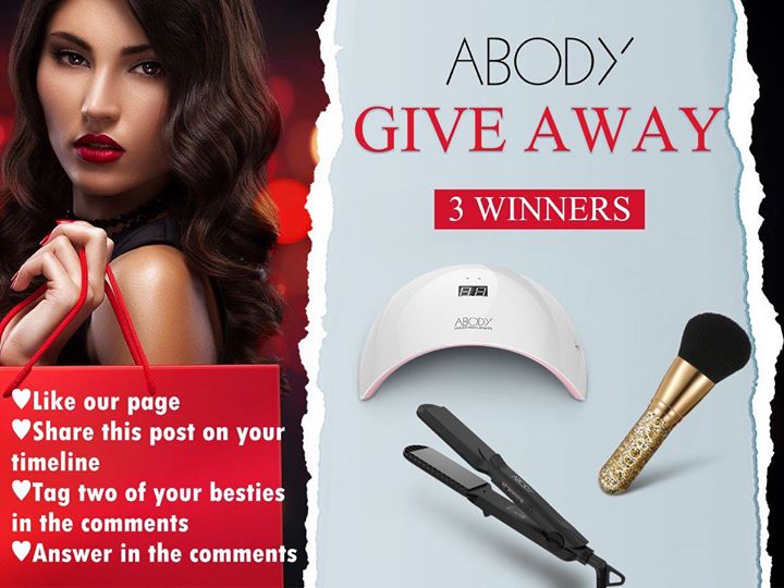 Abody Giveaway Time ! JOIN US and WIN !