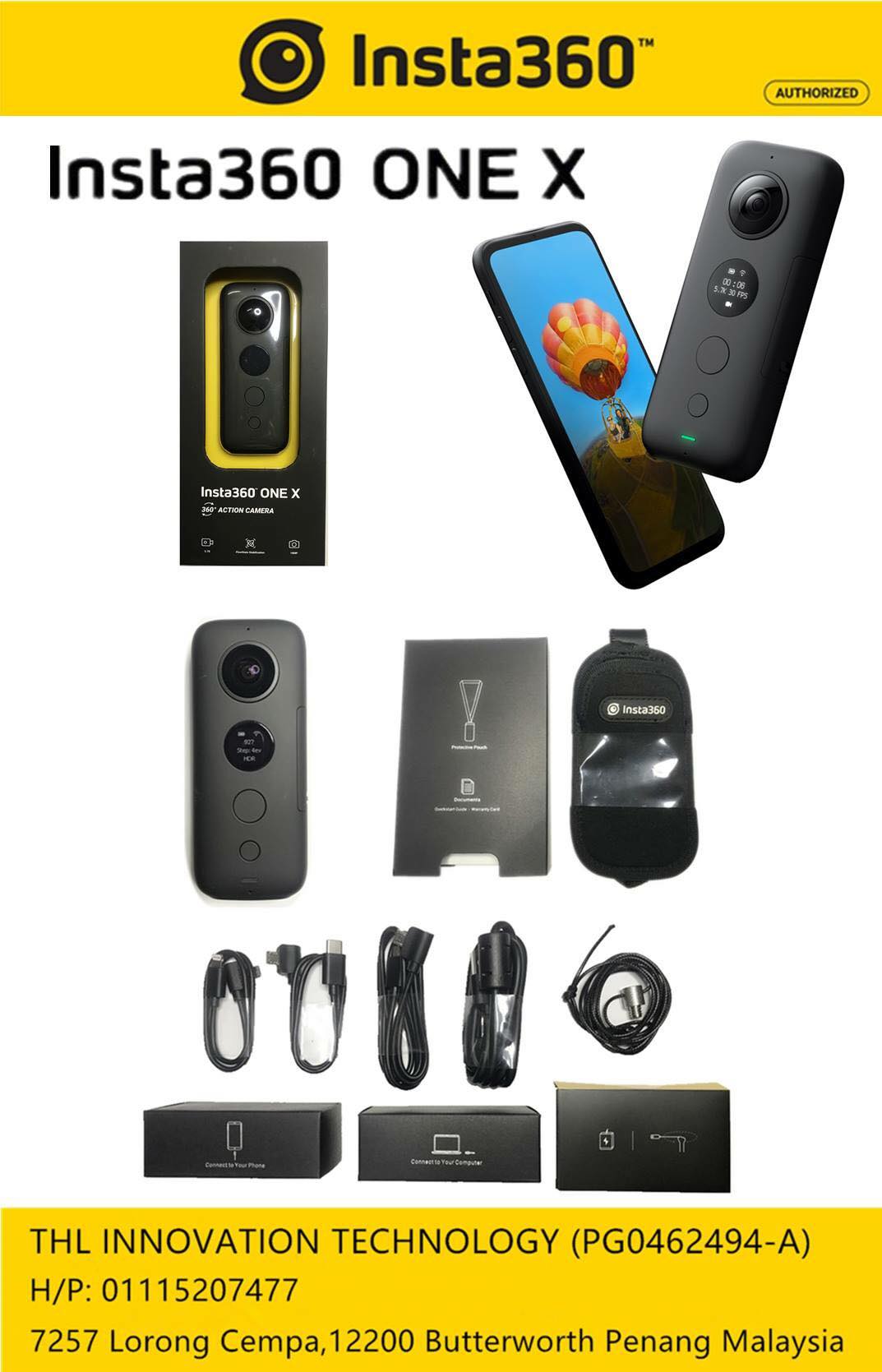 Insta360 One X RM 1799 Insta360 ONE X × 1 (Including Battery × 1)...