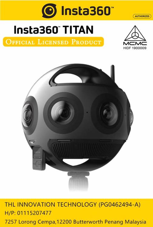 Insta360 Titan Premiere Cinematic 11K 360 VR Camera RM 62499 PRODUCT DESCRIPTION...