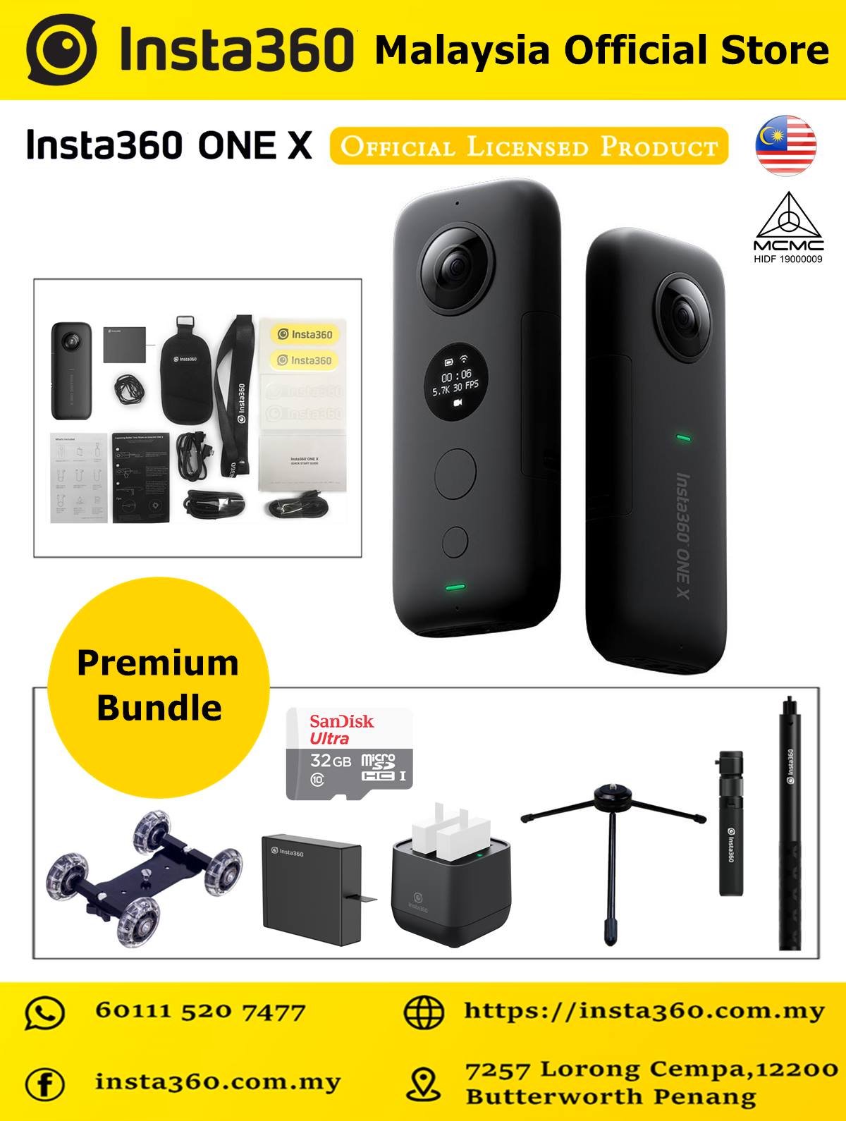 Insta360 ONE X Combo (RM 1799)