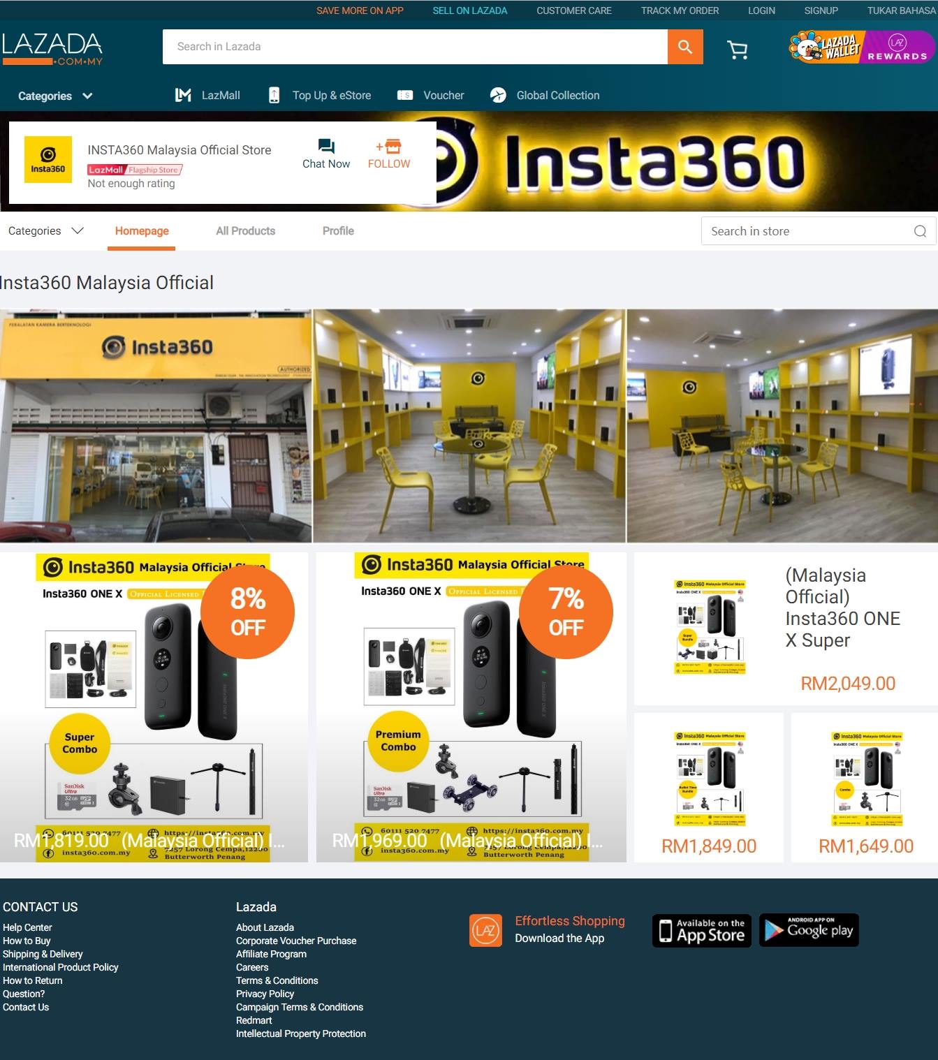 Insta360 Malaysia Official Store in Lazada Mall www.tomtop.com #Insta360 #Insta360ONEX #OwnTheMoment #ActionCamera...