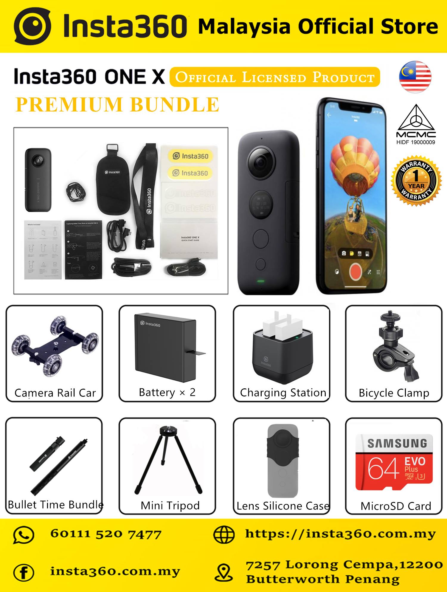 Insta360 ONE X Combo (RM 1799)