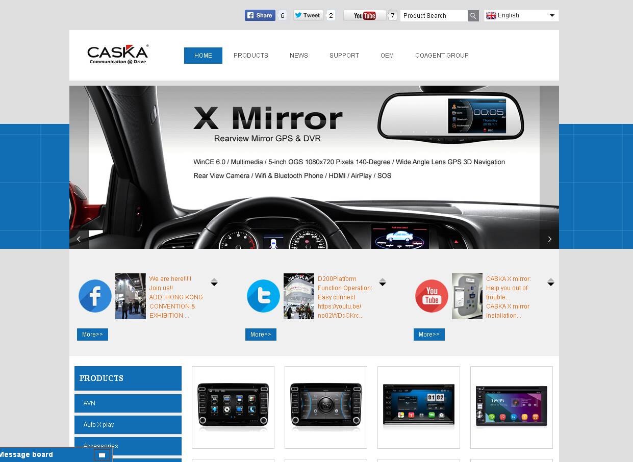 Our new website has been put into use! Welcome to see more information about CASKA! 