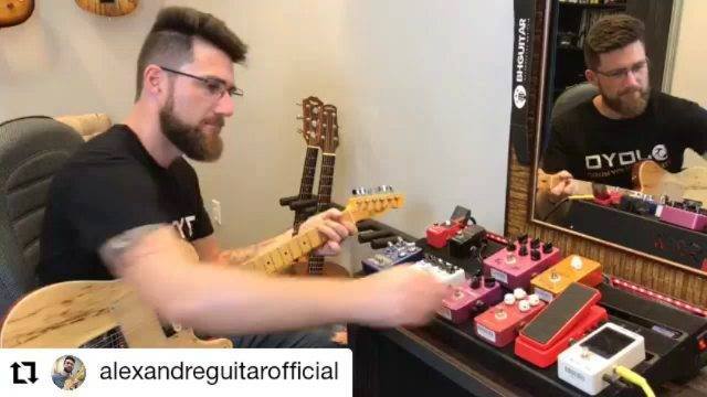 Amazing player + Amazing pedals = Amazing sound #Repost @alexandreguitarofficial