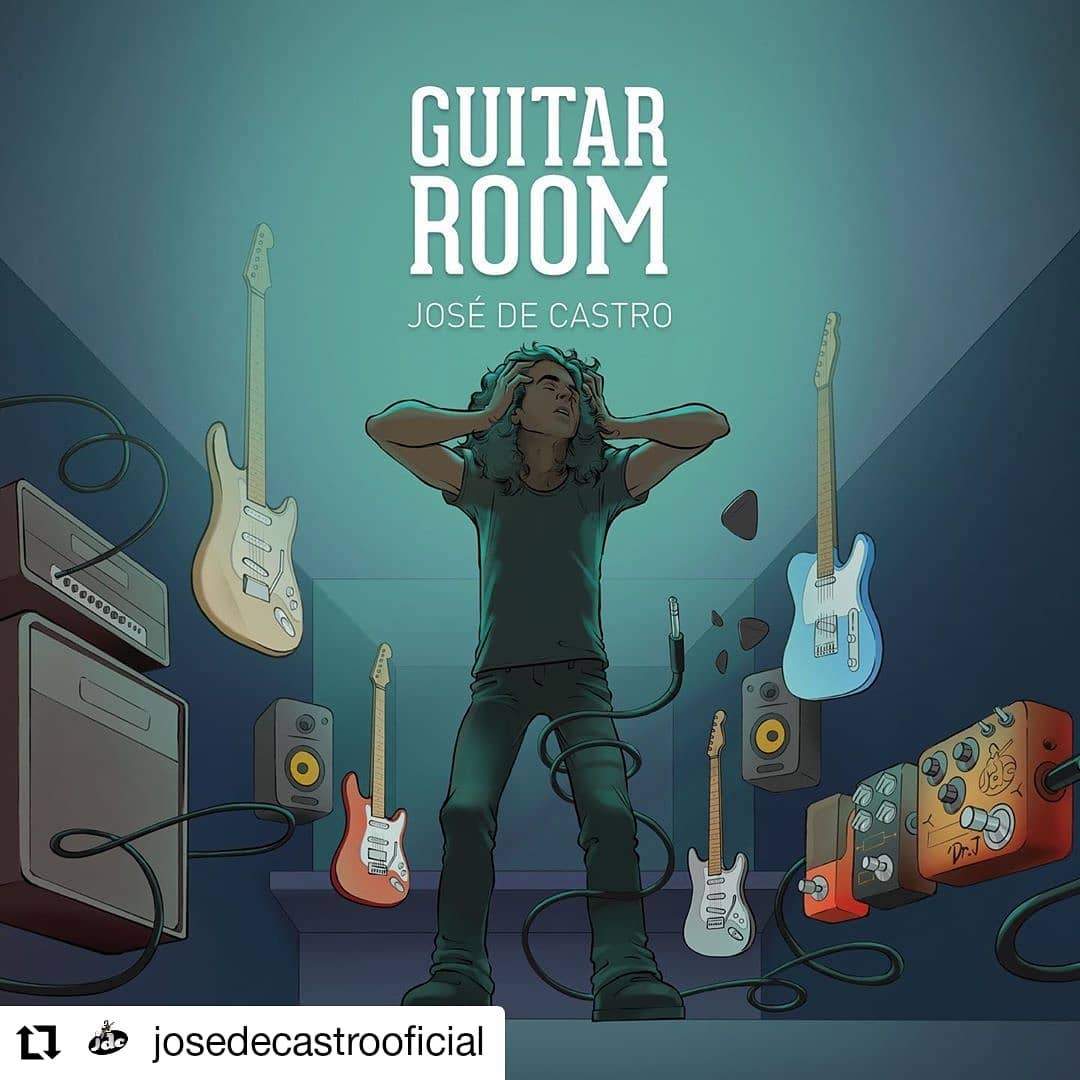 Jose just released his new album <GUITAR ROOM>! JOYO's pedals are on the cover including Jose's signature pedal JDC Compdriver! A new song [Crystal drops] from the new album :  www.tomtop.com #Repost @josedecastrooficial...