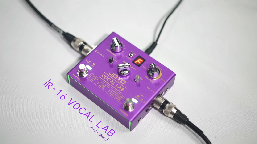 The very first vocal effect pedal of JOYO: R-16 VOCAL LAB is officially released now!  