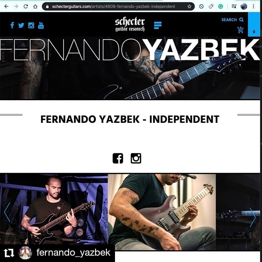 Double great news 🔥 JOYO artist Fernando is now also schecter artist! #Repost @fernando_yazbek