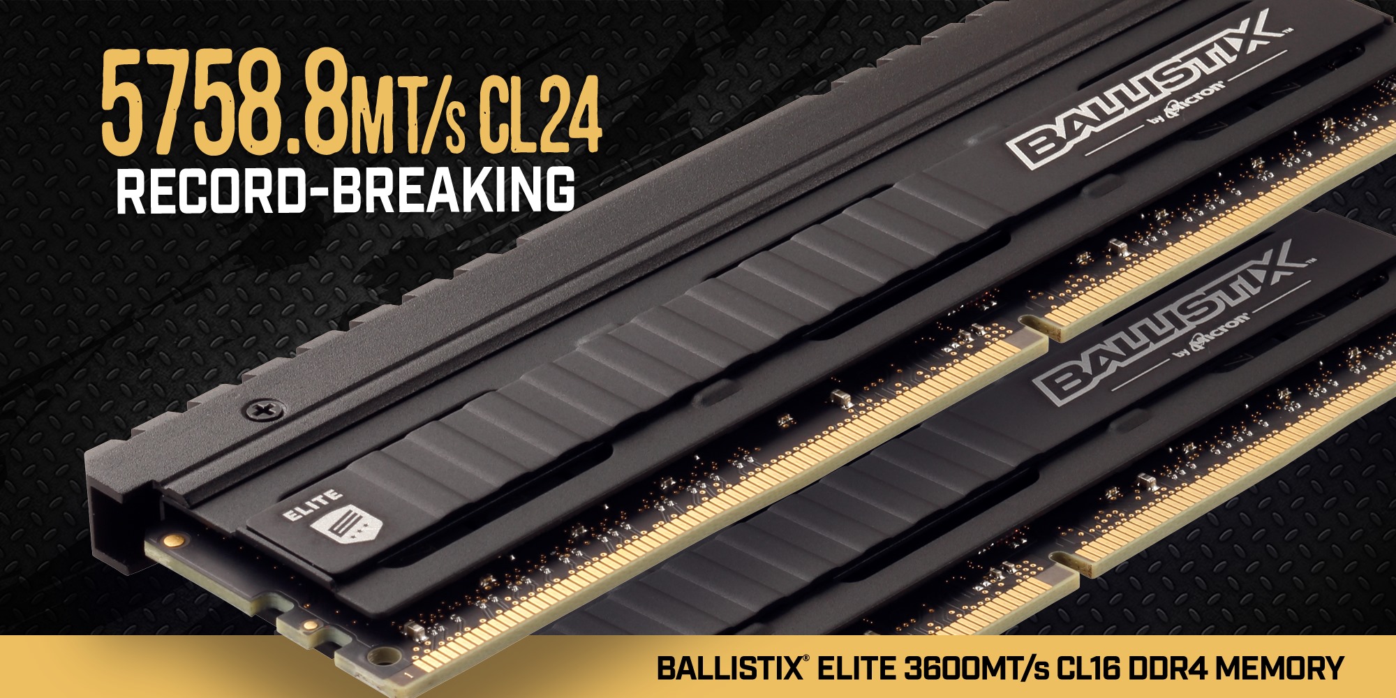 Ballistix are bossing it just now!  Off-the-shelf Ballistix Elite 3600 DRAM? ✅