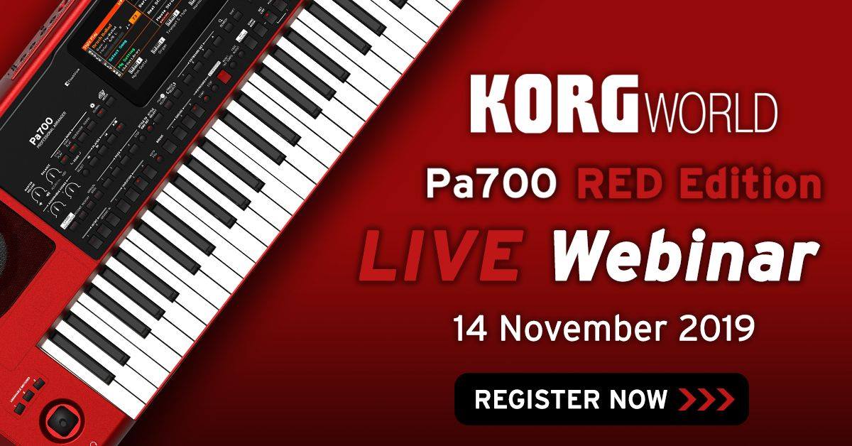 KORG and Keysound are delighted to announce the launch of the Pa700RD limited edition arranger keyboard.