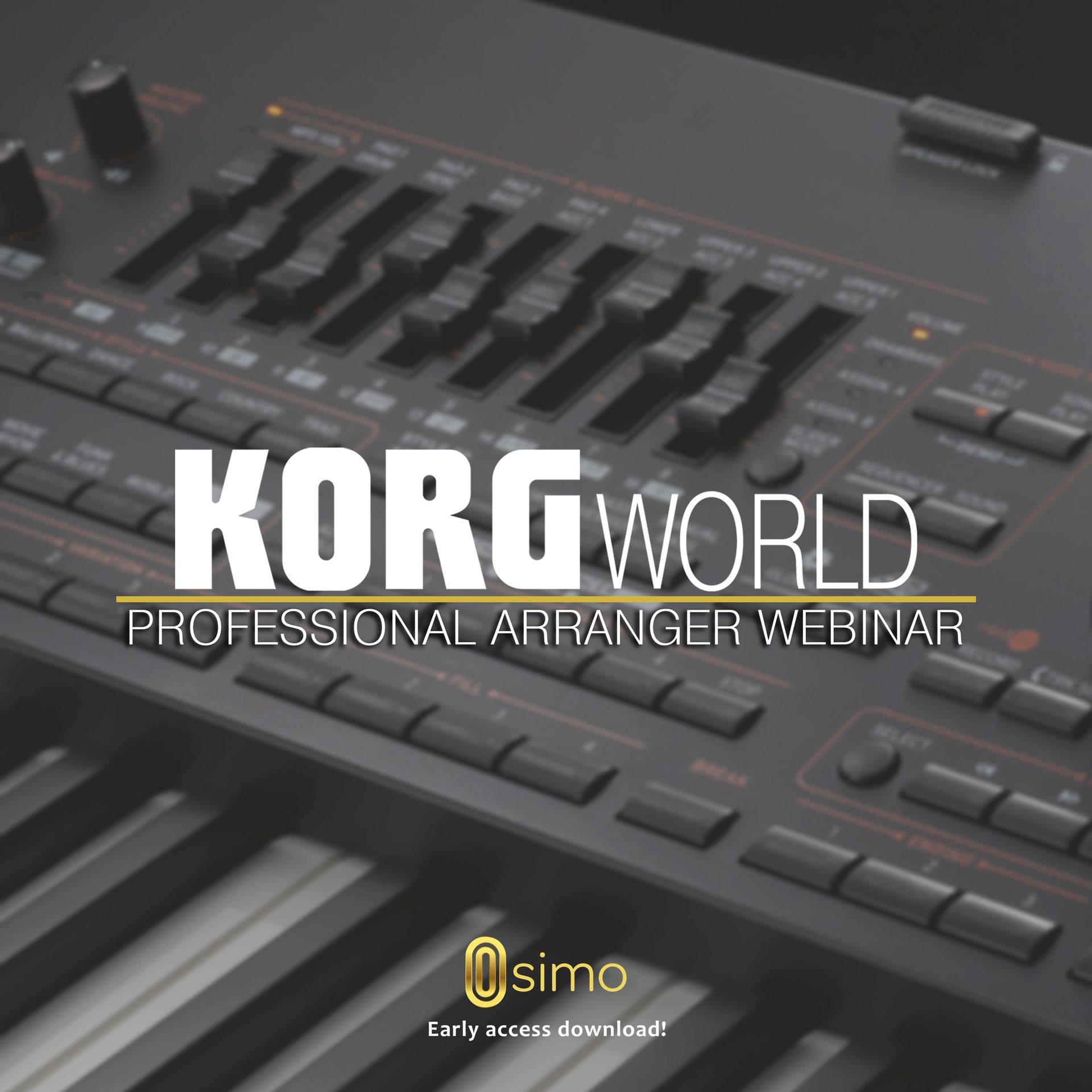 Sign up now for the KORG World Professional Arranger webinar this evening between 17:00 - 18:00. ⠀