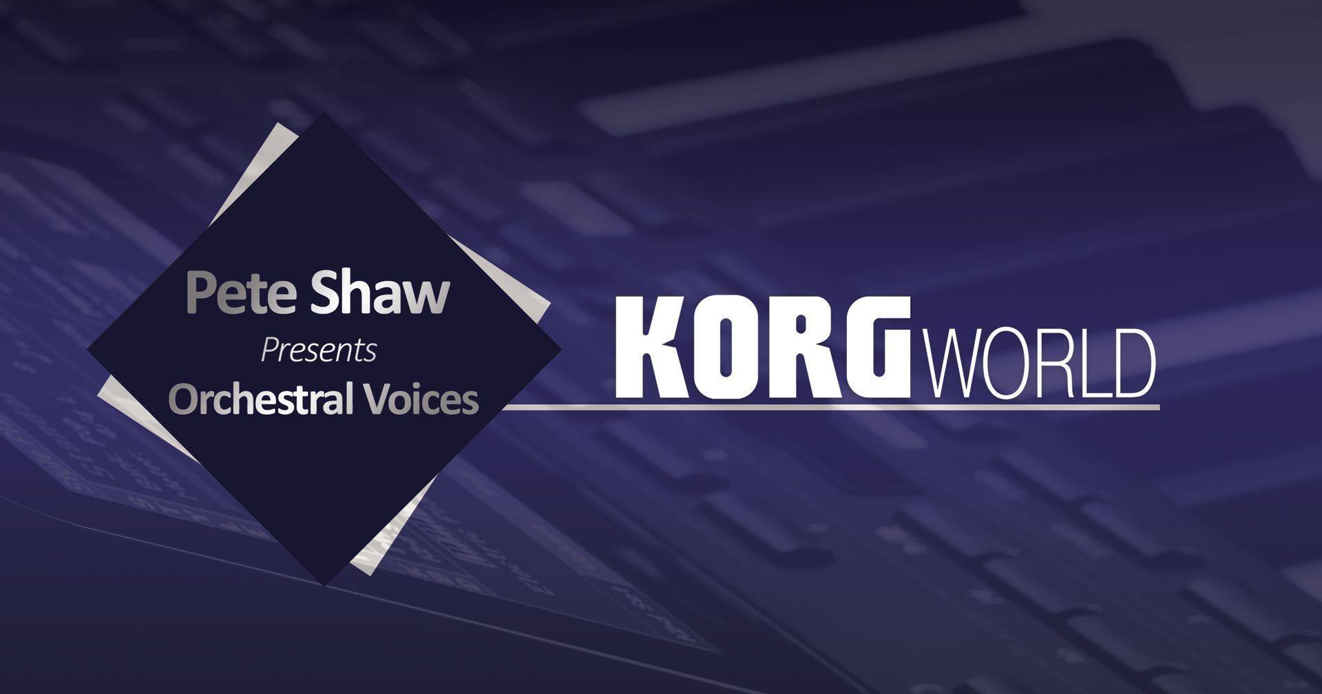 Join Pete Shaw LIVE on Thursday February 27th at 5pm as he takes you through a masterclass on the KORG Pa Series.