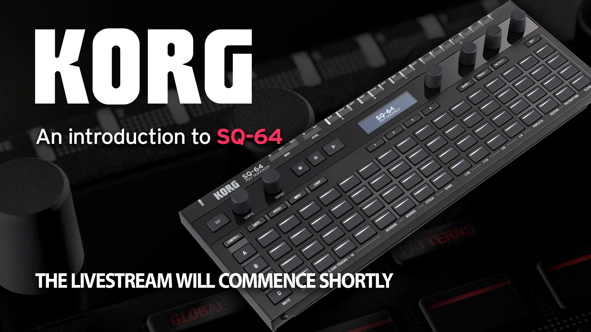 We're bringing you a Facebook Live session on the latest KORG sequencer, the SQ-64! This episode will be an introduction to show you just why this amazing tool should be the beating heart of your next music project!