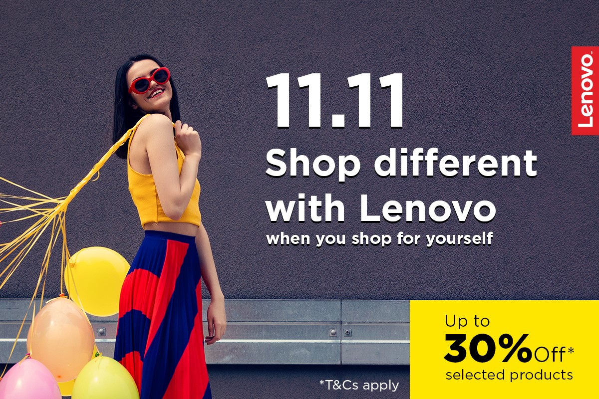 Treat yourself with our Single’s Day sale this 11/11! 30% off selected products await the incredible you exclusively at our online stores!1 you, 1 great online sale, 11 awesome Lenovo products - It’s our Single’s Day promotion happening exclusively at our online stores! 🛍️ Check it out below, or visit our online stores for more information:  ▶️ Lazada | https://www.tomtop.com/brands-lenovo-576/?aid=sqttseo ...