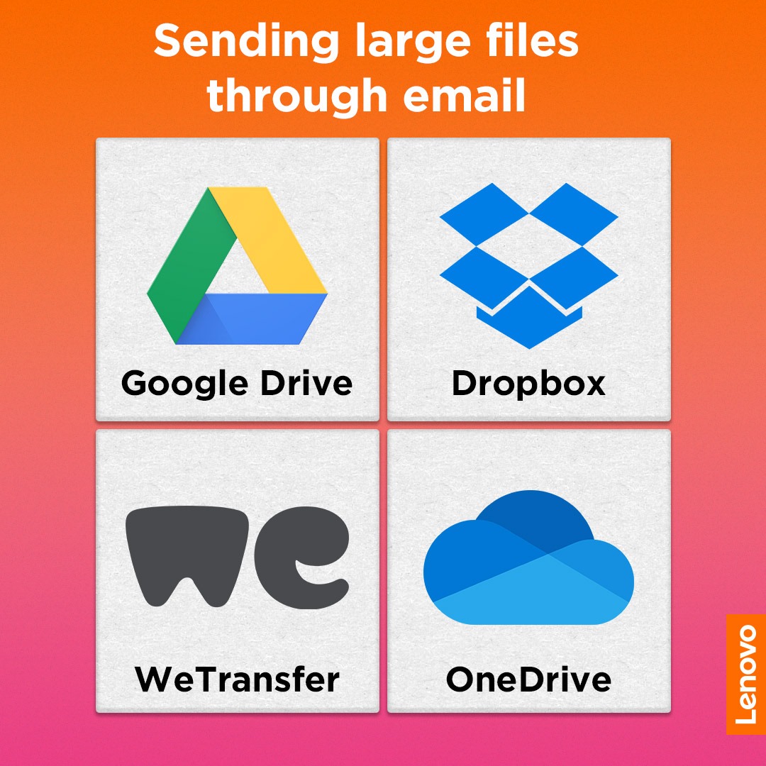 Many email servers refuse to accept email attachments over a certain size but don't worry, we have the solution for you! Here are some recommendation to send larger files via email! 📁 Google Drive