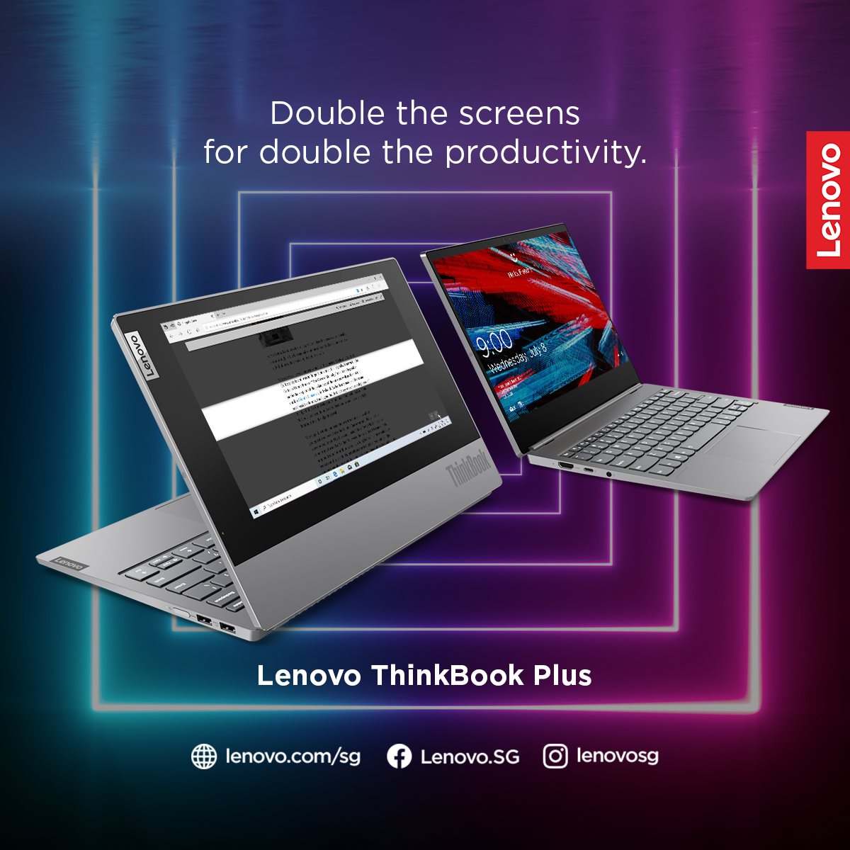 Made to innovate, so that your workflow is streamlined down to one smart device. The #Lenovo #ThinkBookPlus was made for a new generation of workers on the go.