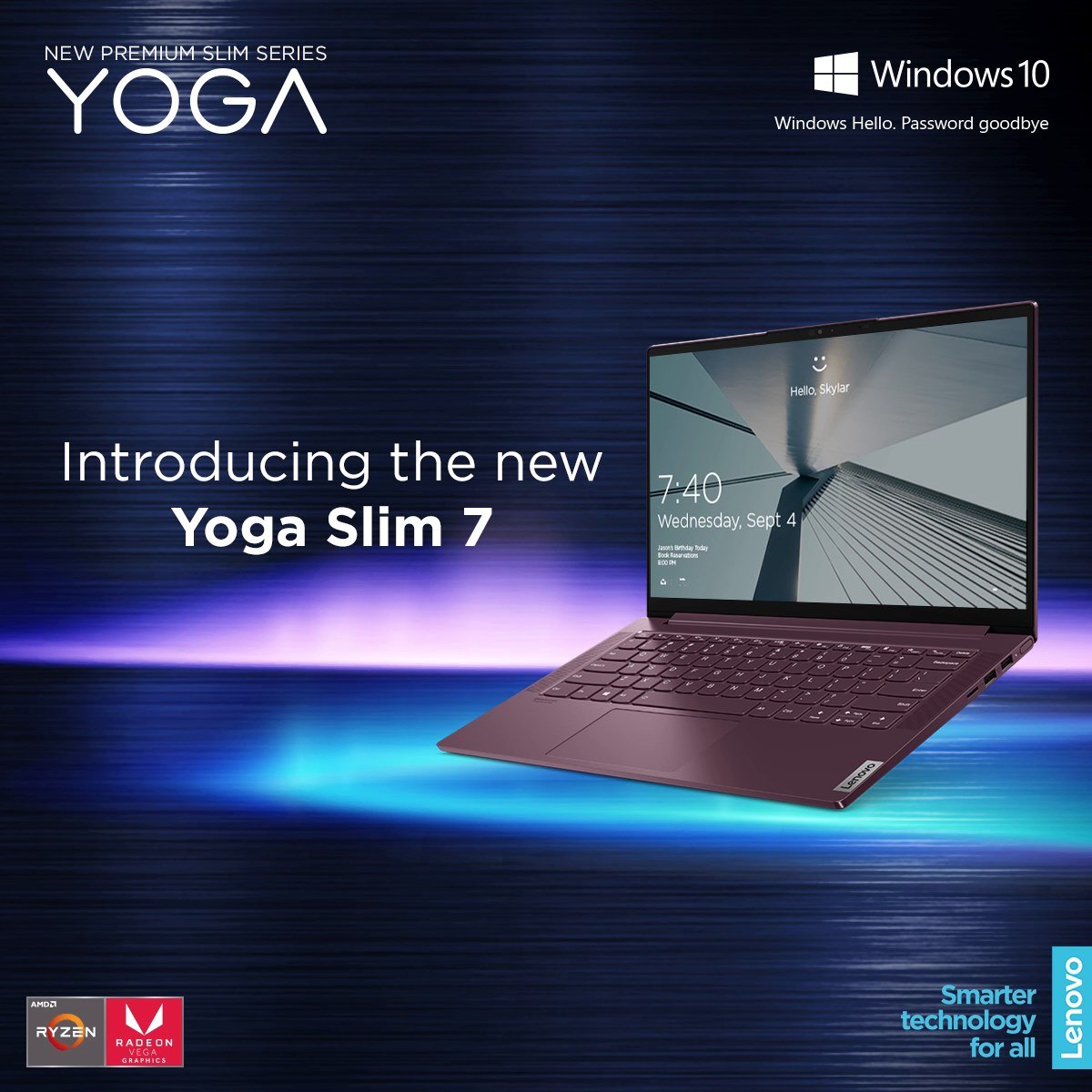 With Smarter AI, #YogaSlim7 optimises to your preferences. With an ultra light design and #AMDRyzen processors, it’s portable yet powerful. #Windows10 Find out more at www.tomtop.com 