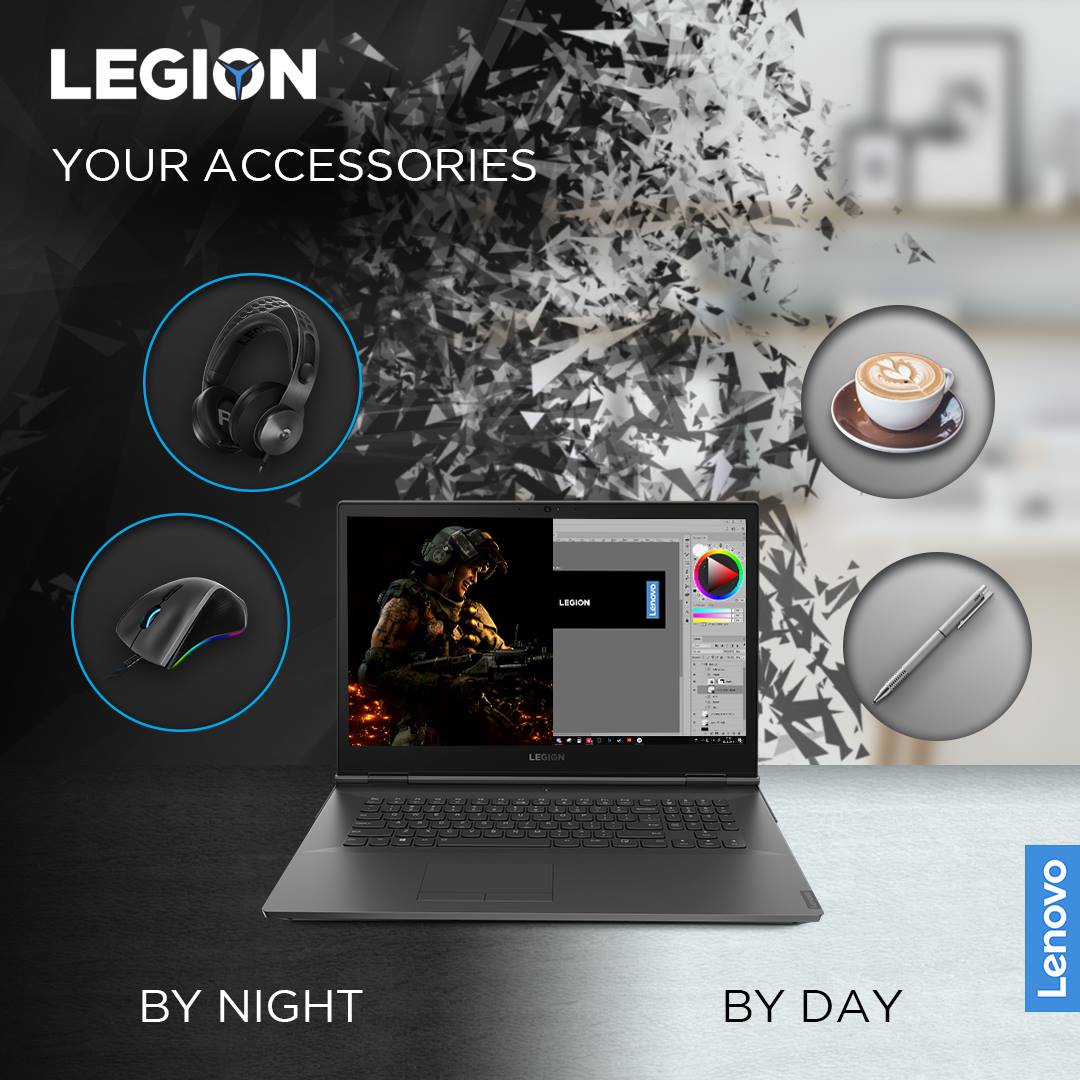 【Legion】工作型格 玩樂霸氣 Legion傳奇級規格向來表現出色，日間輕易藏身喺辦公室做你拼搏嘅工作夥伴，放工可以開波認真遊戲，盡情享受第 8 代 Intel®Core™ H 流動處理器，約埋一眾好友參與緊湊戰局。認真遊戲，型格工作咁至係Work-Life Balance，致勝關鍵在您手！ 了解更多： www.tomtop.com 【Legion】Pencil Pushing,  Squad Rushing. 